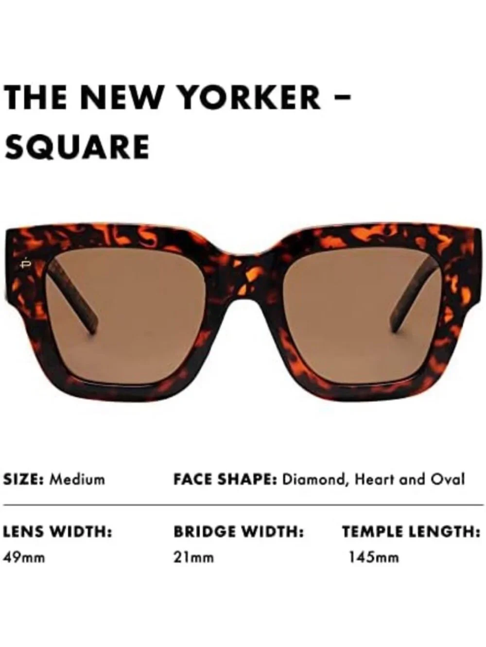 Stylish Square Sunglasses for Women - Handcrafted, Polarized, UV Protection
